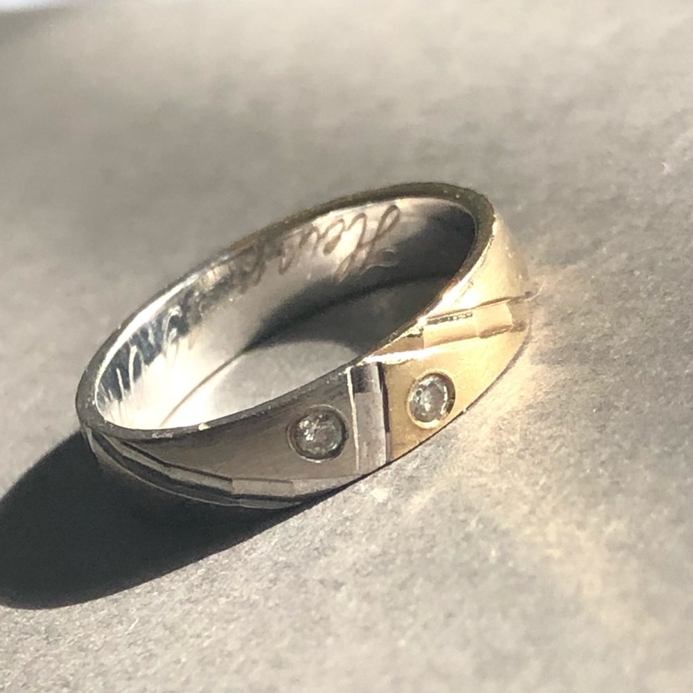 Silver and Gold CERA 333 Ring